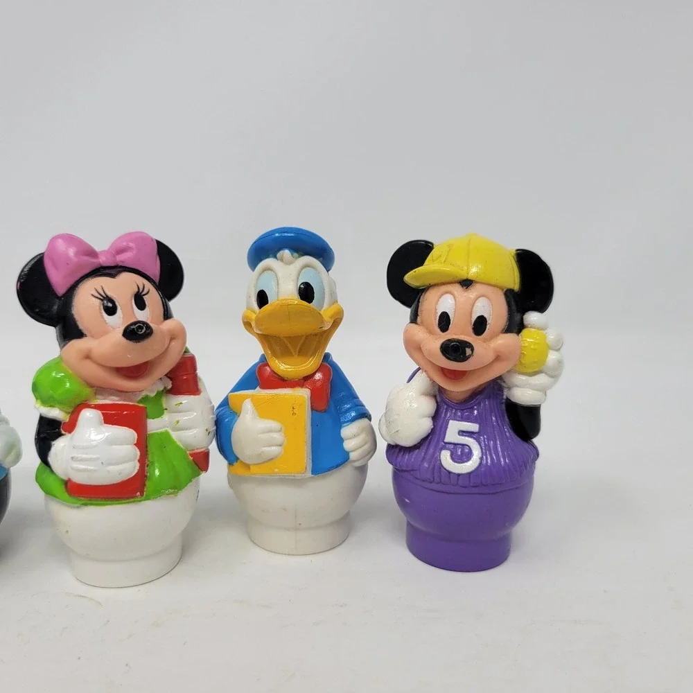 5 Vintage Disney Arco Play Mickey‎ Mouse, Donald, Goofy and Minnie Mouse